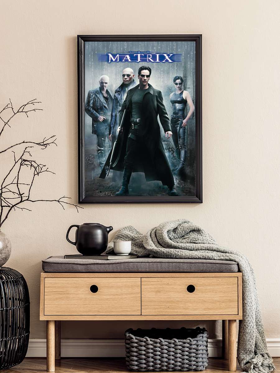 Matrix - The Matrix Film Tablo Siyah Çerçeveli Film Poster Afiş Tablo