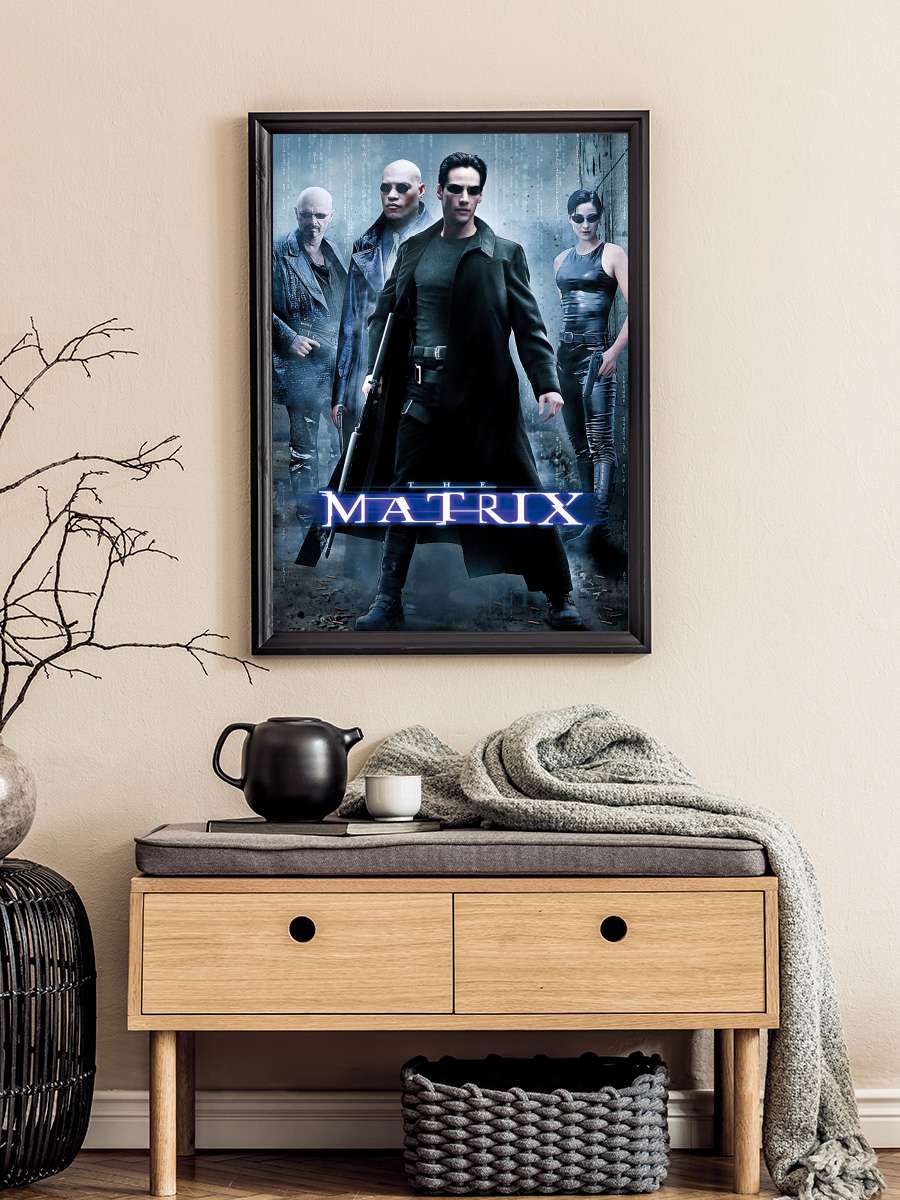 Matrix - The Matrix Film Tablo Siyah Çerçeveli Film Poster Afiş Tablo