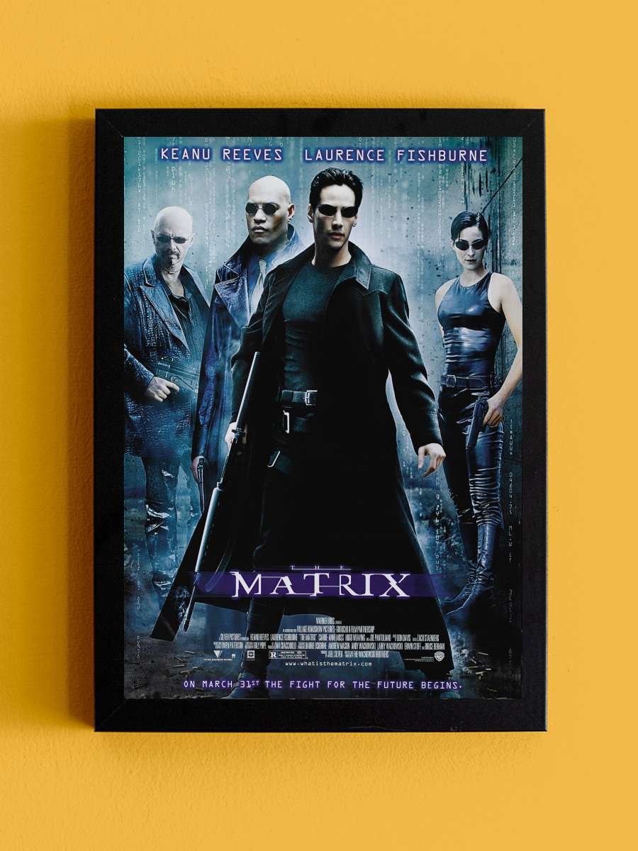 Matrix - The Matrix Film Tablo Siyah Çerçeveli Film Poster Afiş Tablo