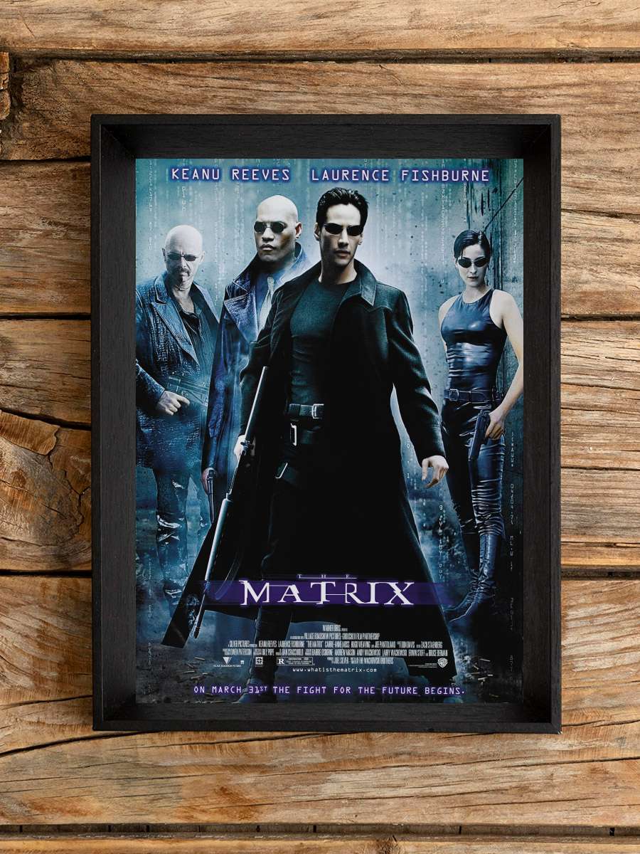 Matrix - The Matrix Film Tablo Siyah Çerçeveli Film Poster Afiş Tablo