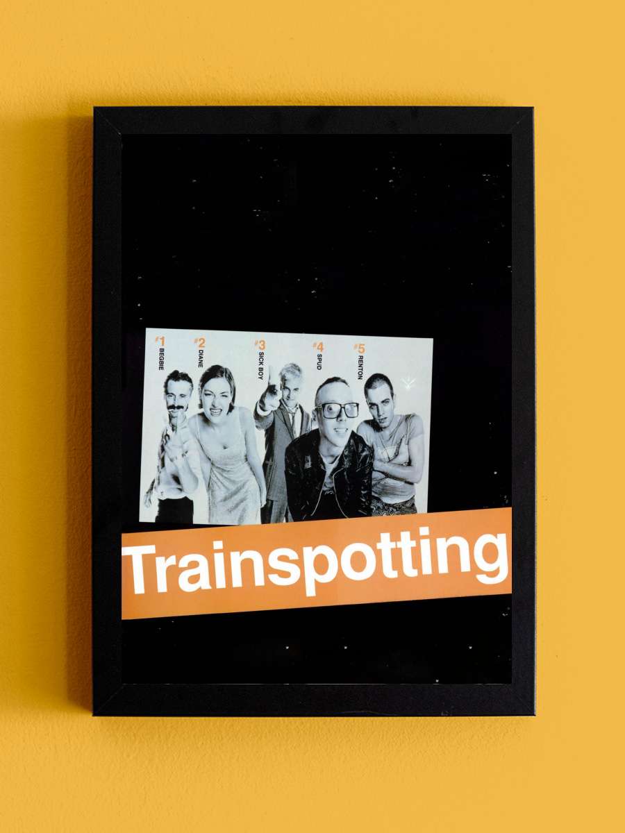 Trainspotting Film Tablo Siyah Çerçeveli Film Poster Afiş Tablo