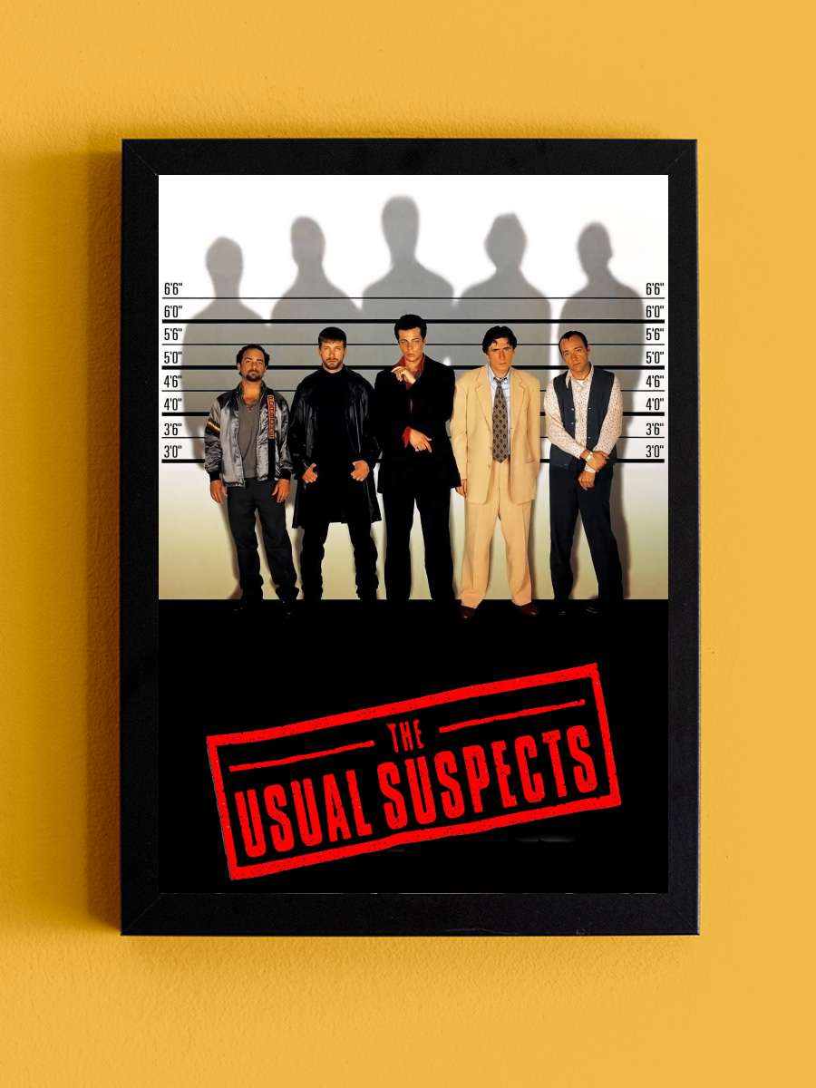 Olağan Şüpheliler - The Usual Suspects Film Tablo Siyah Çerçeveli Film Poster Afiş Tablo