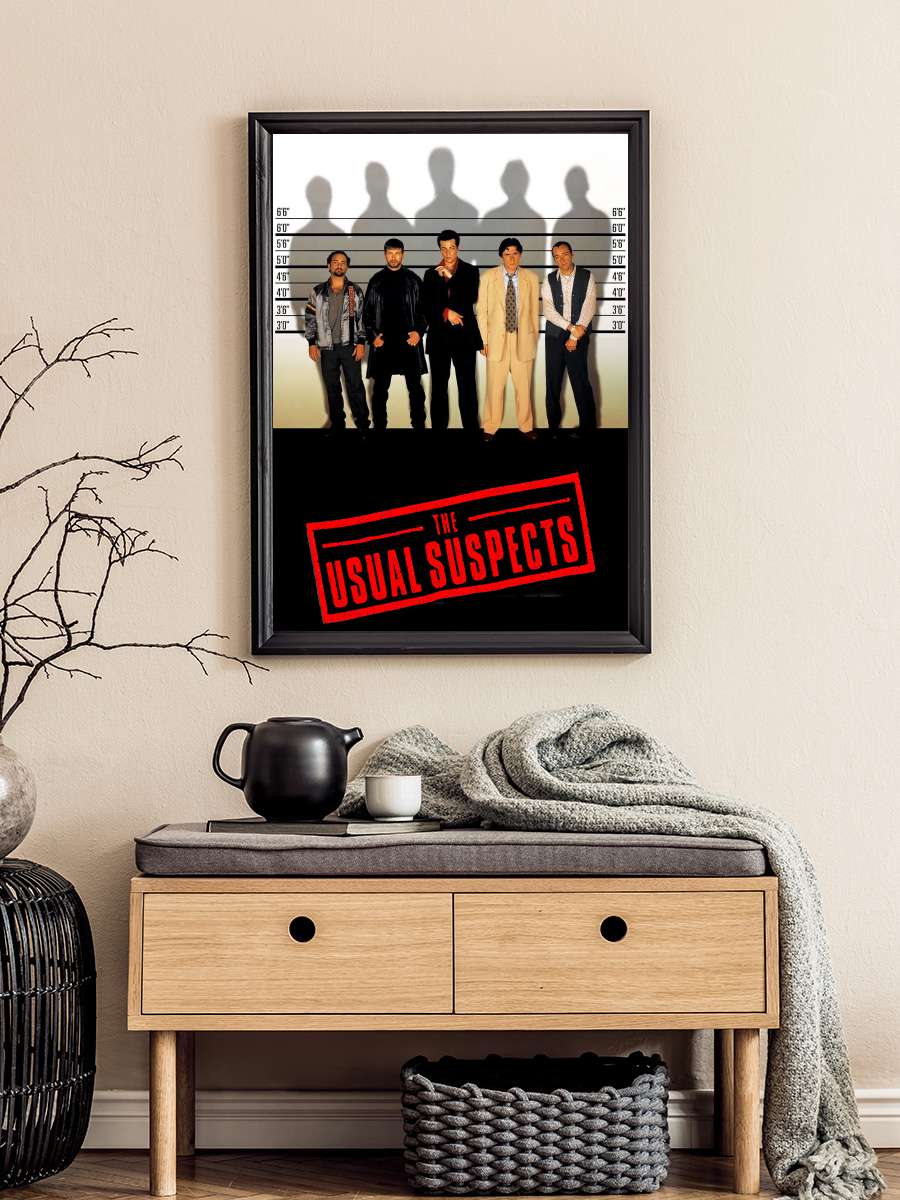 Olağan Şüpheliler - The Usual Suspects Film Tablo Siyah Çerçeveli Film Poster Afiş Tablo