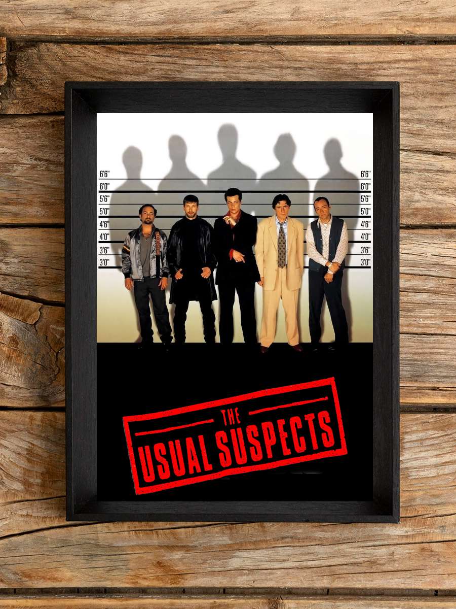 Olağan Şüpheliler - The Usual Suspects Film Tablo Siyah Çerçeveli Film Poster Afiş Tablo