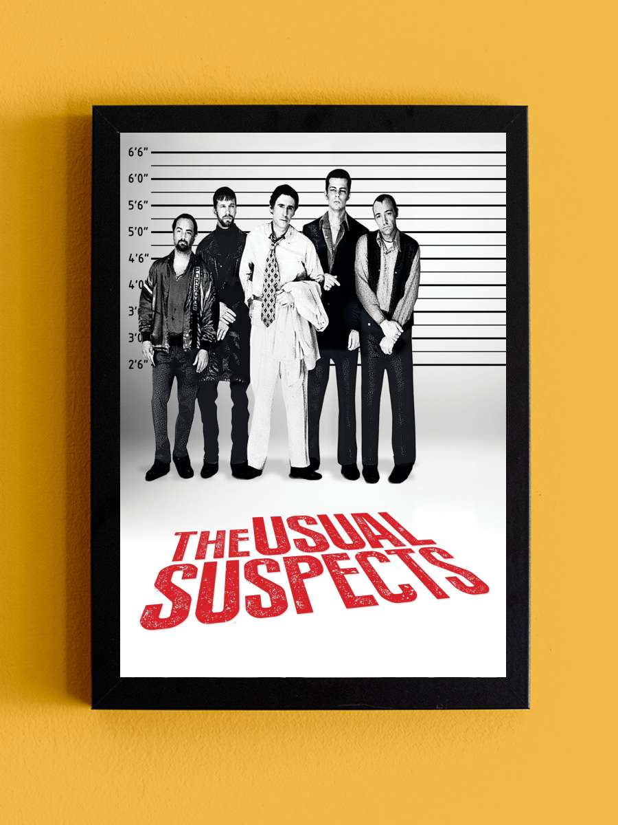 Olağan Şüpheliler - The Usual Suspects Film Tablo Siyah Çerçeveli Film Poster Afiş Tablo