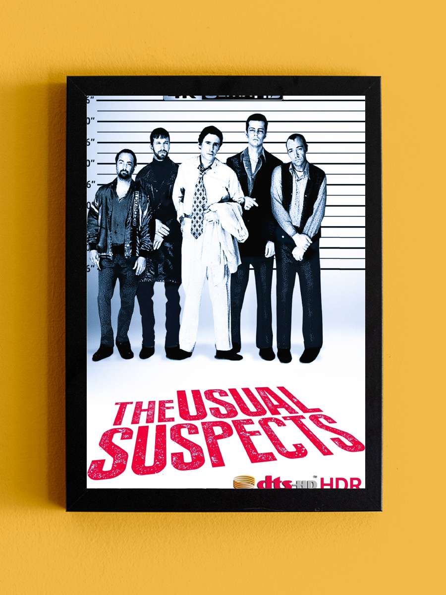 Olağan Şüpheliler - The Usual Suspects Film Tablo Siyah Çerçeveli Film Poster Afiş Tablo