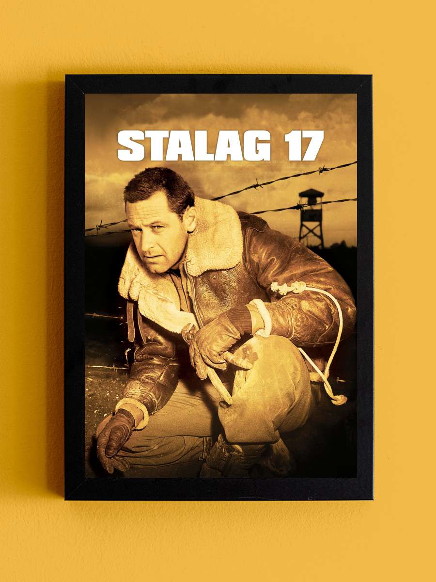 Casuslar Kampı - Stalag 17 Film Tablo Siyah Çerçeveli Film Poster Afiş Tablo