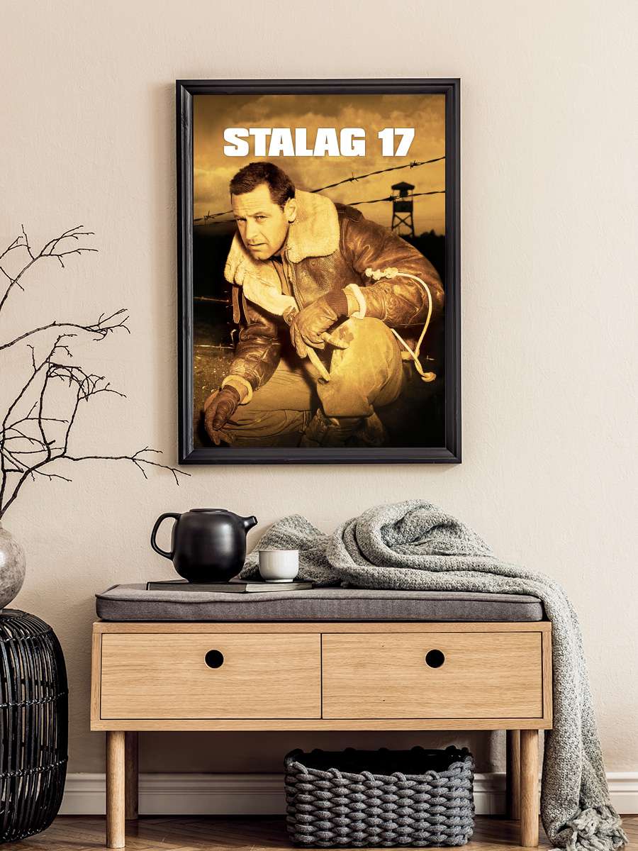 Casuslar Kampı - Stalag 17 Film Tablo Siyah Çerçeveli Film Poster Afiş Tablo