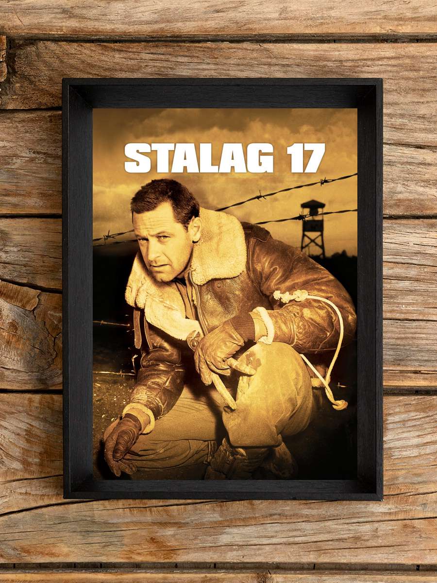 Casuslar Kampı - Stalag 17 Film Tablo Siyah Çerçeveli Film Poster Afiş Tablo