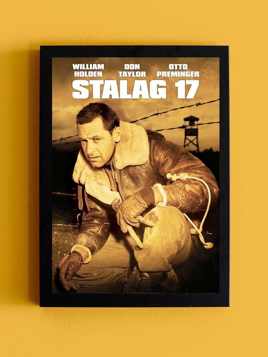 Casuslar Kampı - Stalag 17 Film Tablo Siyah Çerçeveli Film Poster Afiş Tablo