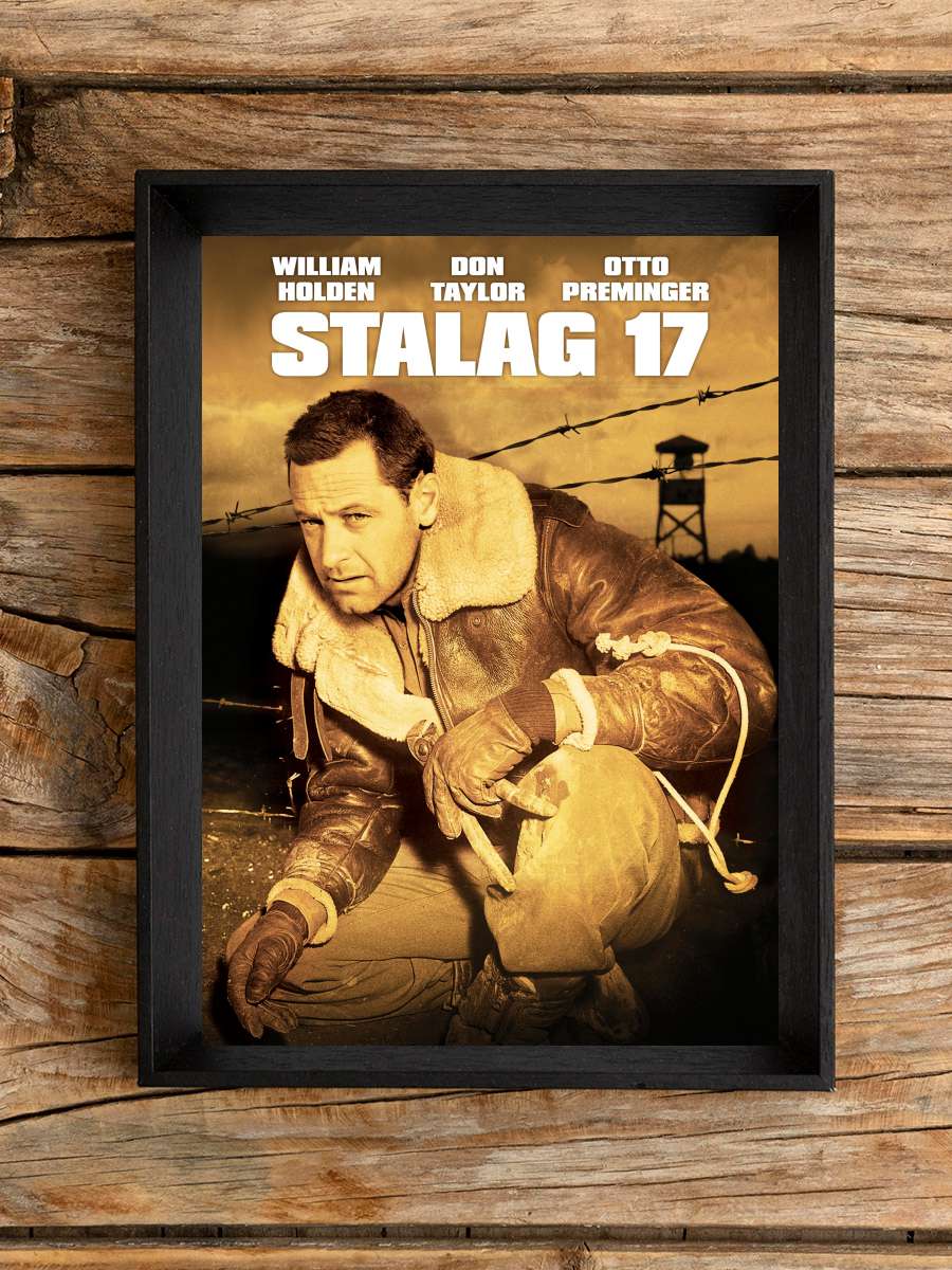 Casuslar Kampı - Stalag 17 Film Tablo Siyah Çerçeveli Film Poster Afiş Tablo