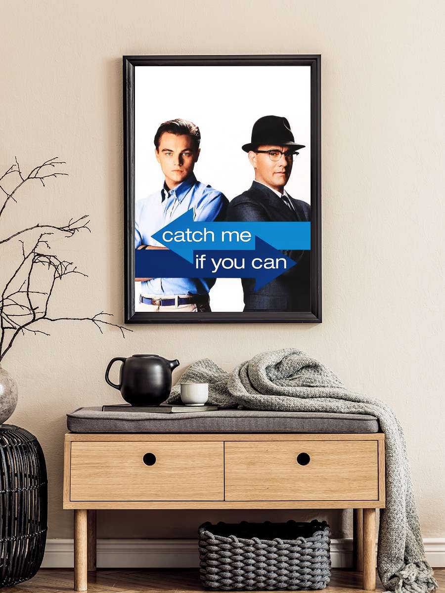 Sıkıysa Yakala - Catch Me If You Can Film Tablo Siyah Çerçeveli Film Poster Afiş Tablo