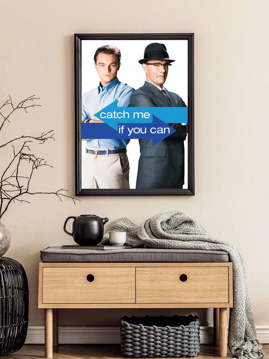 Sıkıysa Yakala - Catch Me If You Can Film Tablo Siyah Çerçeveli Film Poster Afiş Tablo