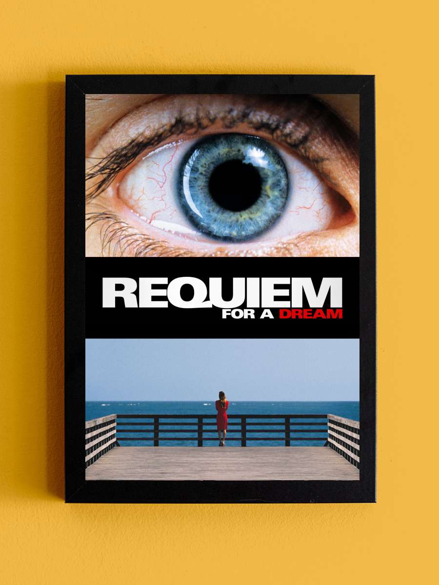 Bir Rüya için Ağıt - Requiem for a Dream Film Tablo Siyah Çerçeveli Film Poster Afiş Tablo