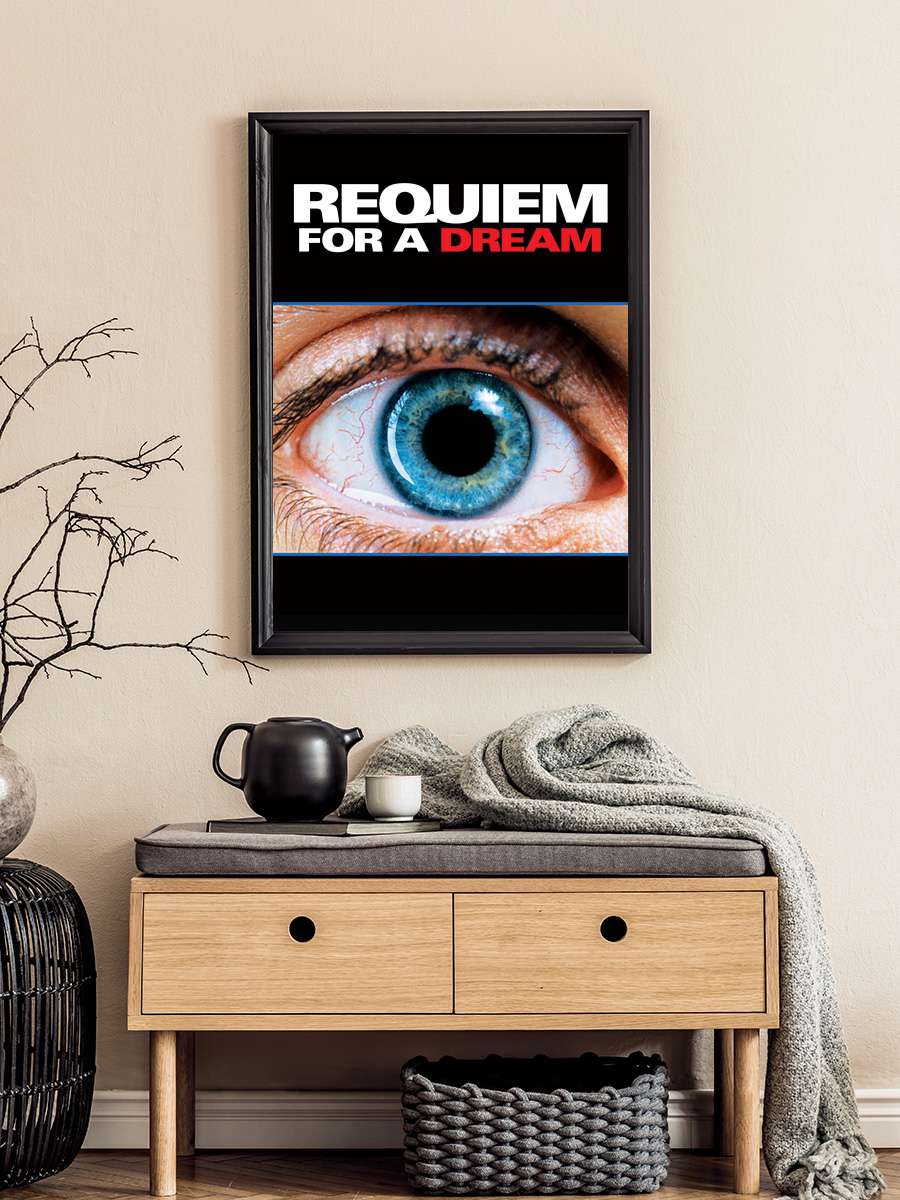 Bir Rüya için Ağıt - Requiem for a Dream Film Tablo Siyah Çerçeveli Film Poster Afiş Tablo