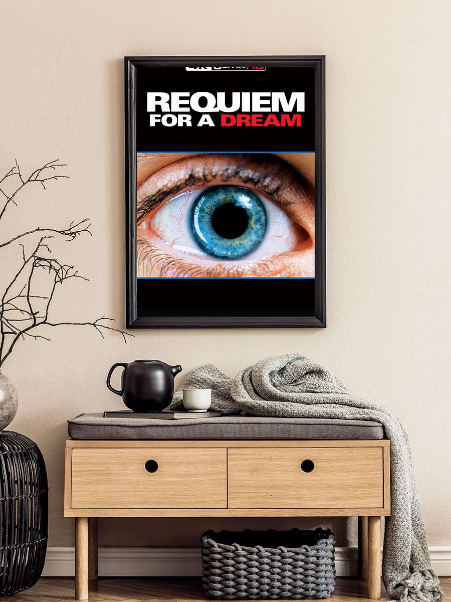 Bir Rüya için Ağıt - Requiem for a Dream Film Tablo Siyah Çerçeveli Film Poster Afiş Tablo