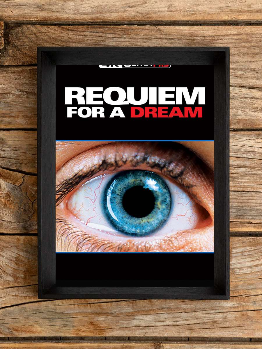 Bir Rüya için Ağıt - Requiem for a Dream Film Tablo Siyah Çerçeveli Film Poster Afiş Tablo