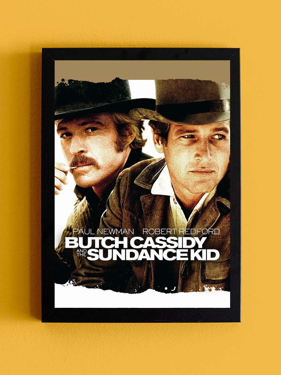 Sonsuz Ölüm - Butch Cassidy and the Sundance Kid Film Tablo Siyah Çerçeveli Film Poster Afiş Tablo