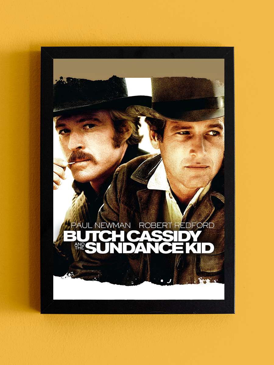 Sonsuz Ölüm - Butch Cassidy and the Sundance Kid Film Tablo Siyah Çerçeveli Film Poster Afiş Tablo