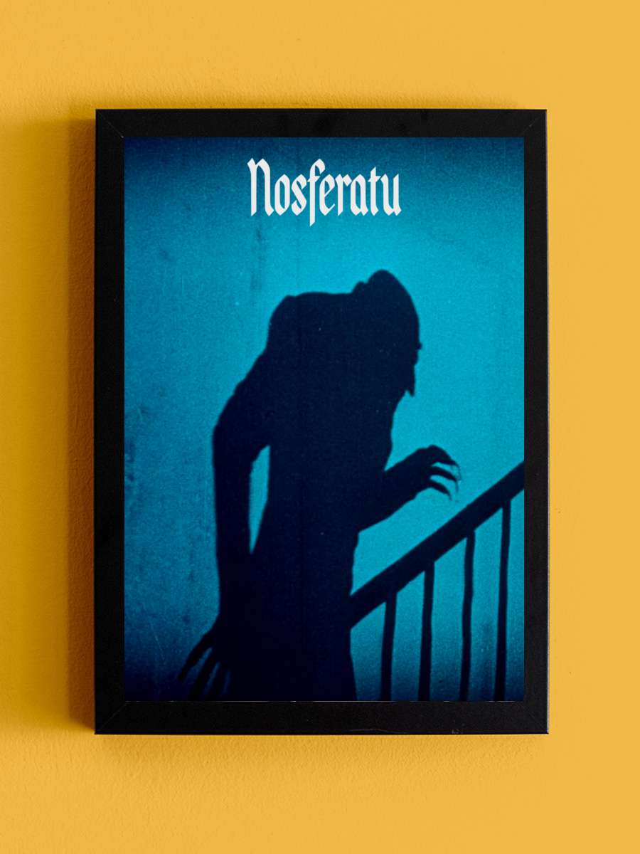 Nosferatu, Korkunun Senfonisi - Nosferatu, eine Symphonie des Grauens Film Tablo Siyah Çerçeveli Film Poster Afiş Tablo