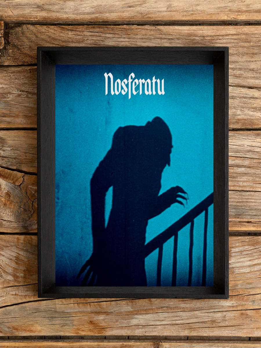 Nosferatu, Korkunun Senfonisi - Nosferatu, eine Symphonie des Grauens Film Tablo Siyah Çerçeveli Film Poster Afiş Tablo