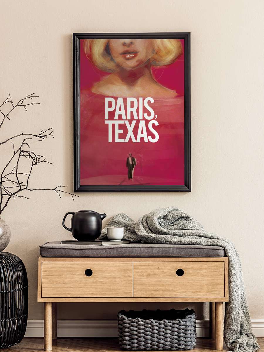 Paris, Texas Film Tablo Siyah Çerçeveli Film Poster Afiş Tablo