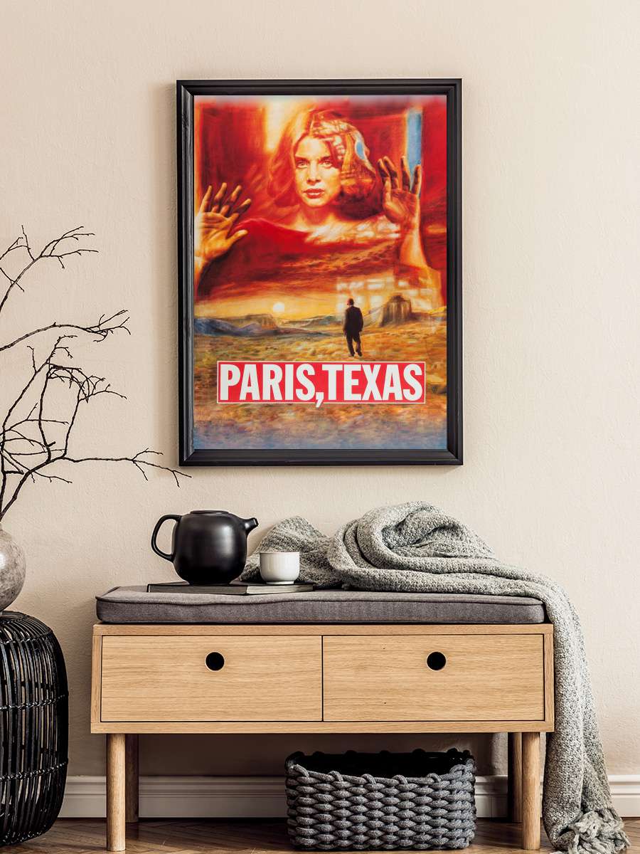 Paris, Texas Film Tablo Siyah Çerçeveli Film Poster Afiş Tablo