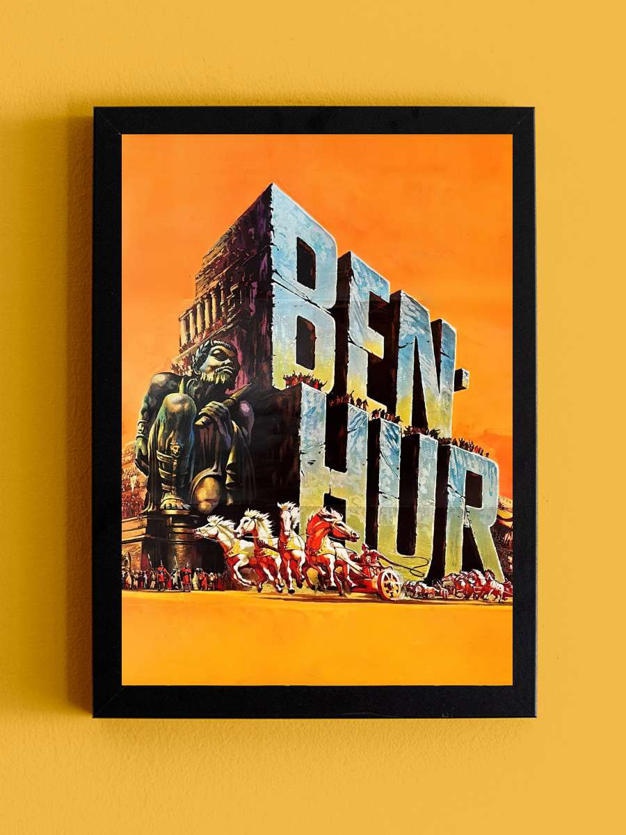 Ben Hur - Ben-Hur Film Tablo Siyah Çerçeveli Film Poster Afiş Tablo