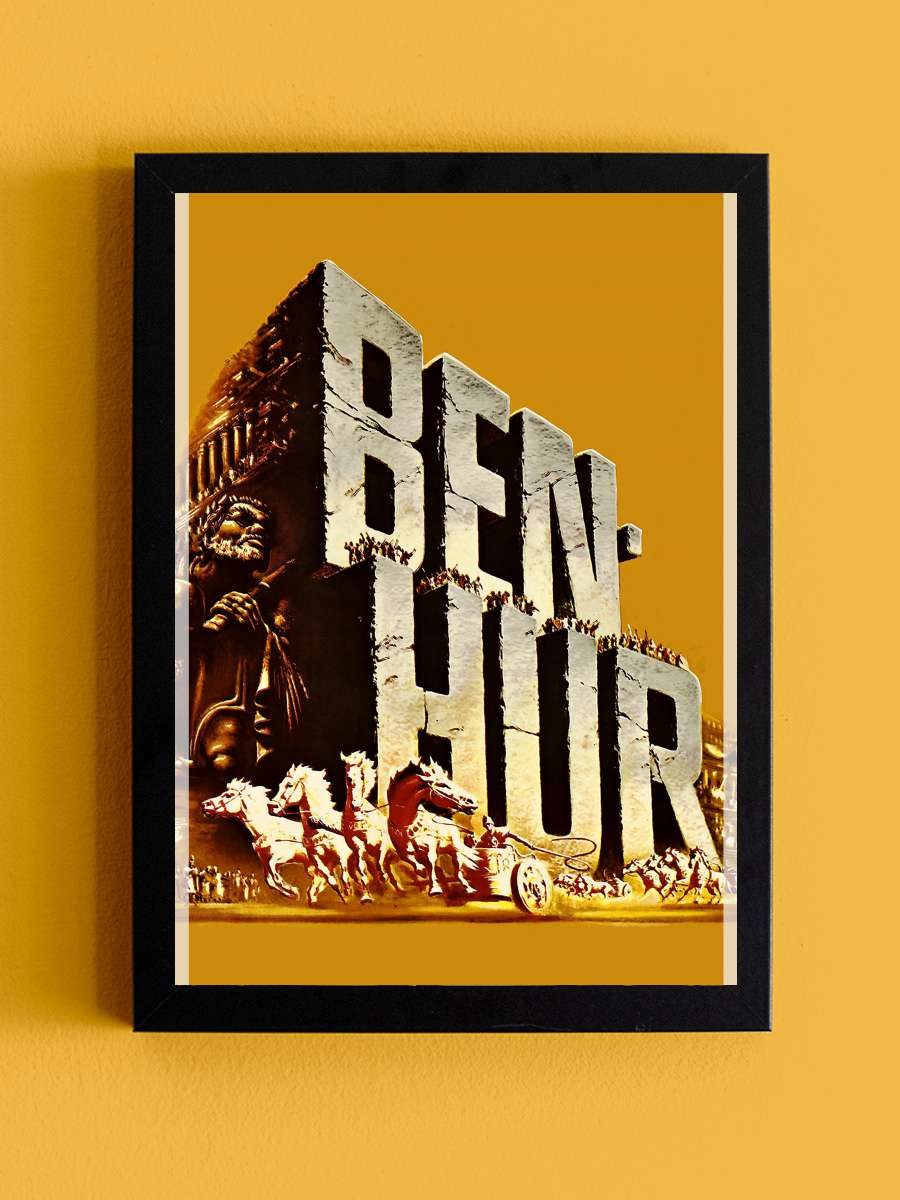 Ben Hur - Ben-Hur Film Tablo Siyah Çerçeveli Film Poster Afiş Tablo