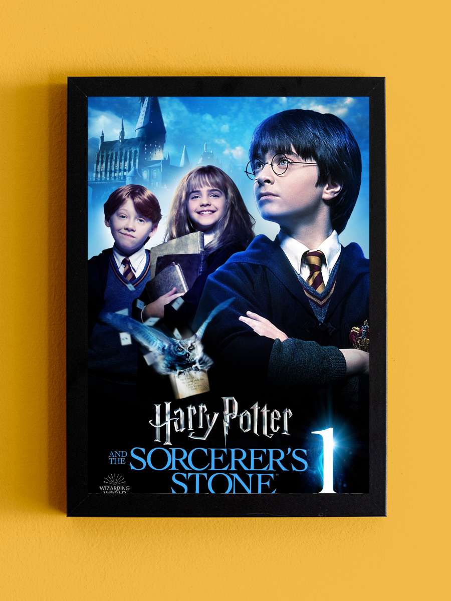 Harry Potter ve Felsefe Taşı - Harry Potter and the Philosopher's Stone Film Tablo Siyah Çerçeveli Film Poster Afiş Tablo