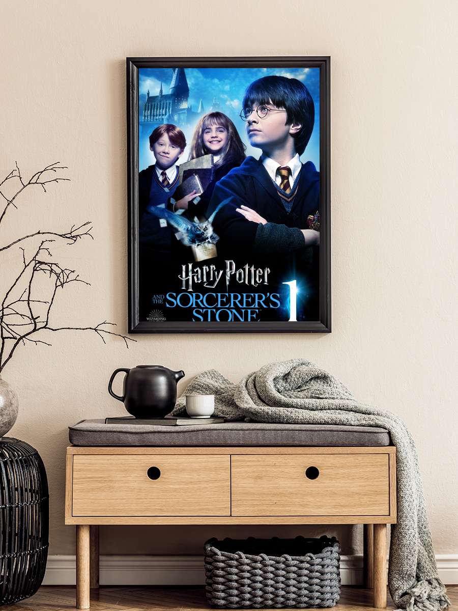 Harry Potter ve Felsefe Taşı - Harry Potter and the Philosopher's Stone Film Tablo Siyah Çerçeveli Film Poster Afiş Tablo