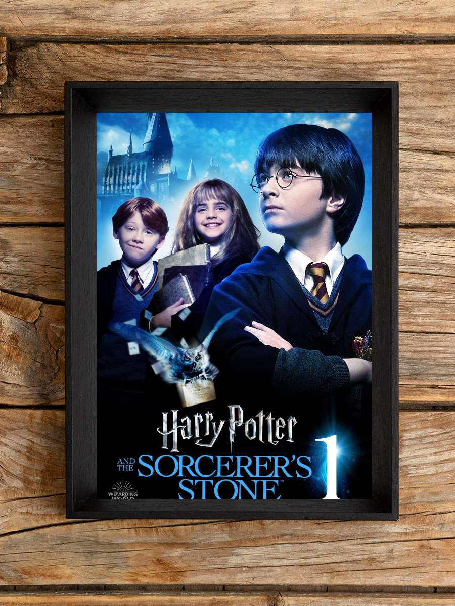 Harry Potter ve Felsefe Taşı - Harry Potter and the Philosopher's Stone Film Tablo Siyah Çerçeveli Film Poster Afiş Tablo