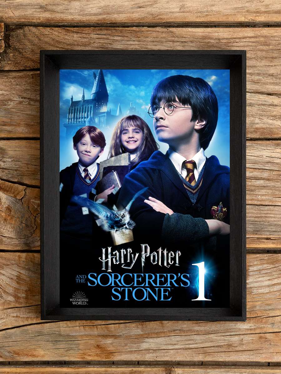 Harry Potter ve Felsefe Taşı - Harry Potter and the Philosopher's Stone Film Tablo Siyah Çerçeveli Film Poster Afiş Tablo