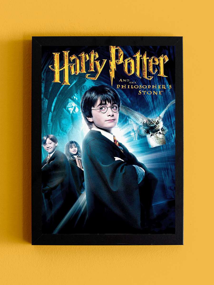 Harry Potter ve Felsefe Taşı - Harry Potter and the Philosopher's Stone Film Tablo Siyah Çerçeveli Film Poster Afiş Tablo