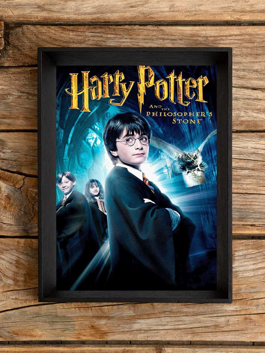 Harry Potter ve Felsefe Taşı - Harry Potter and the Philosopher's Stone Film Tablo Siyah Çerçeveli Film Poster Afiş Tablo