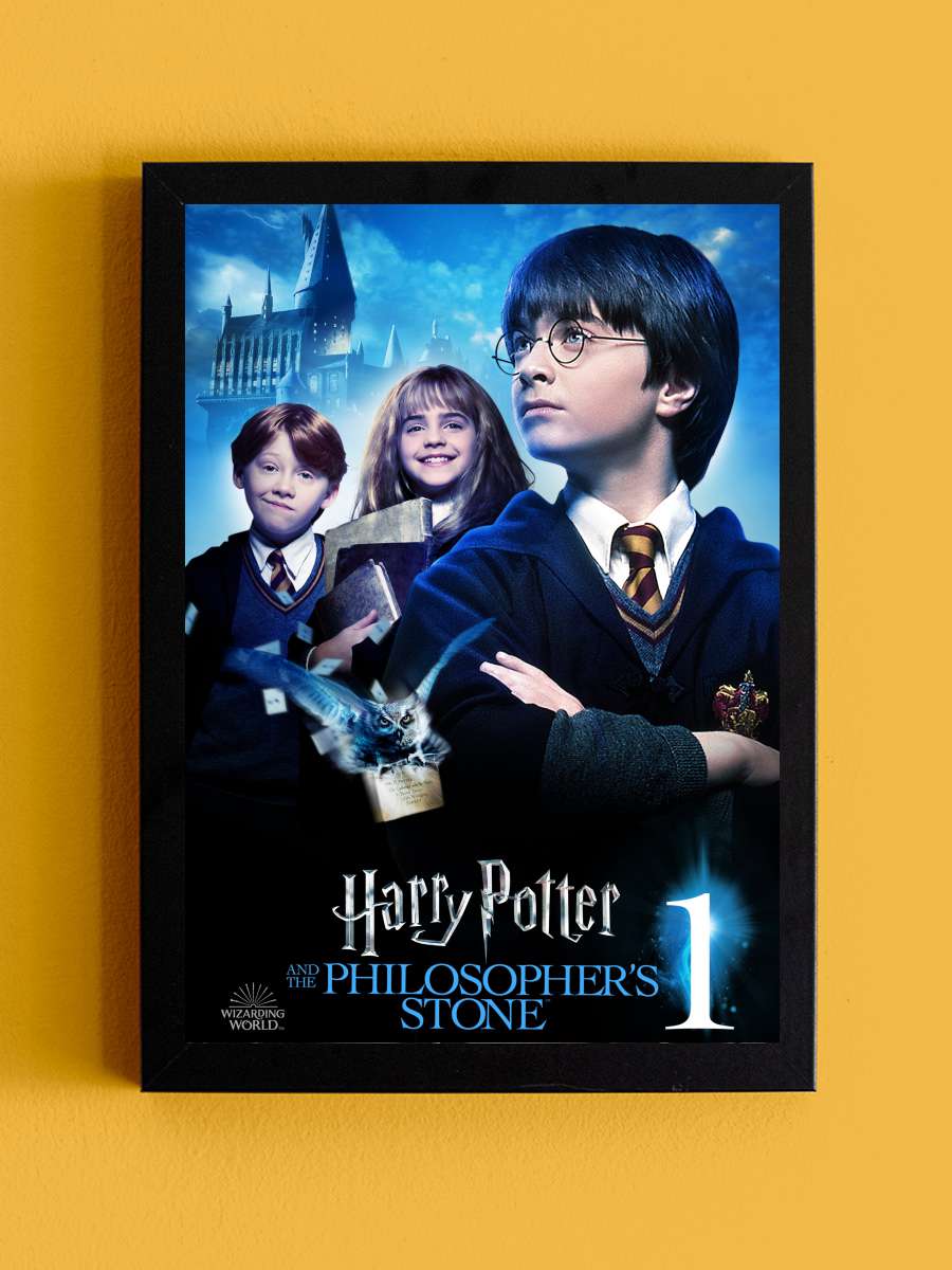 Harry Potter ve Felsefe Taşı - Harry Potter and the Philosopher's Stone Film Tablo Siyah Çerçeveli Film Poster Afiş Tablo