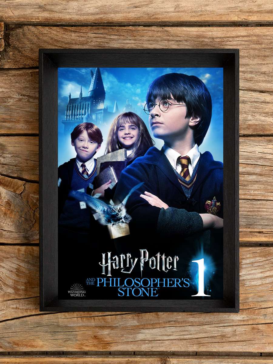 Harry Potter ve Felsefe Taşı - Harry Potter and the Philosopher's Stone Film Tablo Siyah Çerçeveli Film Poster Afiş Tablo