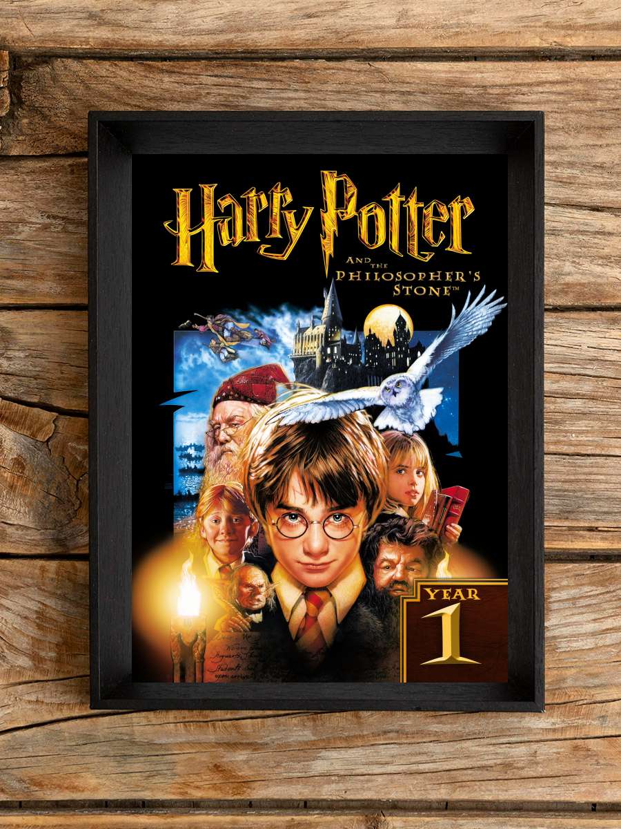 Harry Potter ve Felsefe Taşı - Harry Potter and the Philosopher's Stone Film Tablo Siyah Çerçeveli Film Poster Afiş Tablo