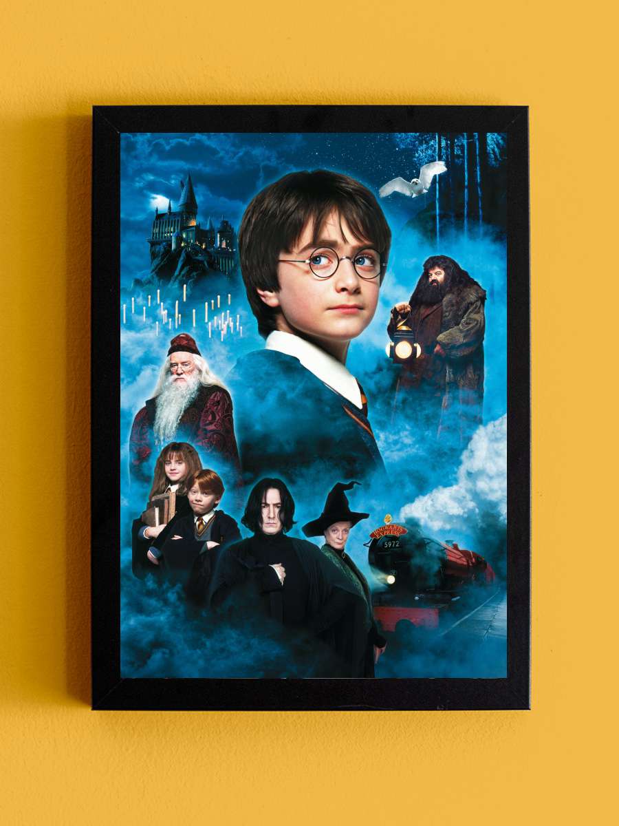 Harry Potter ve Felsefe Taşı - Harry Potter and the Philosopher's Stone Film Tablo Siyah Çerçeveli Film Poster Afiş Tablo