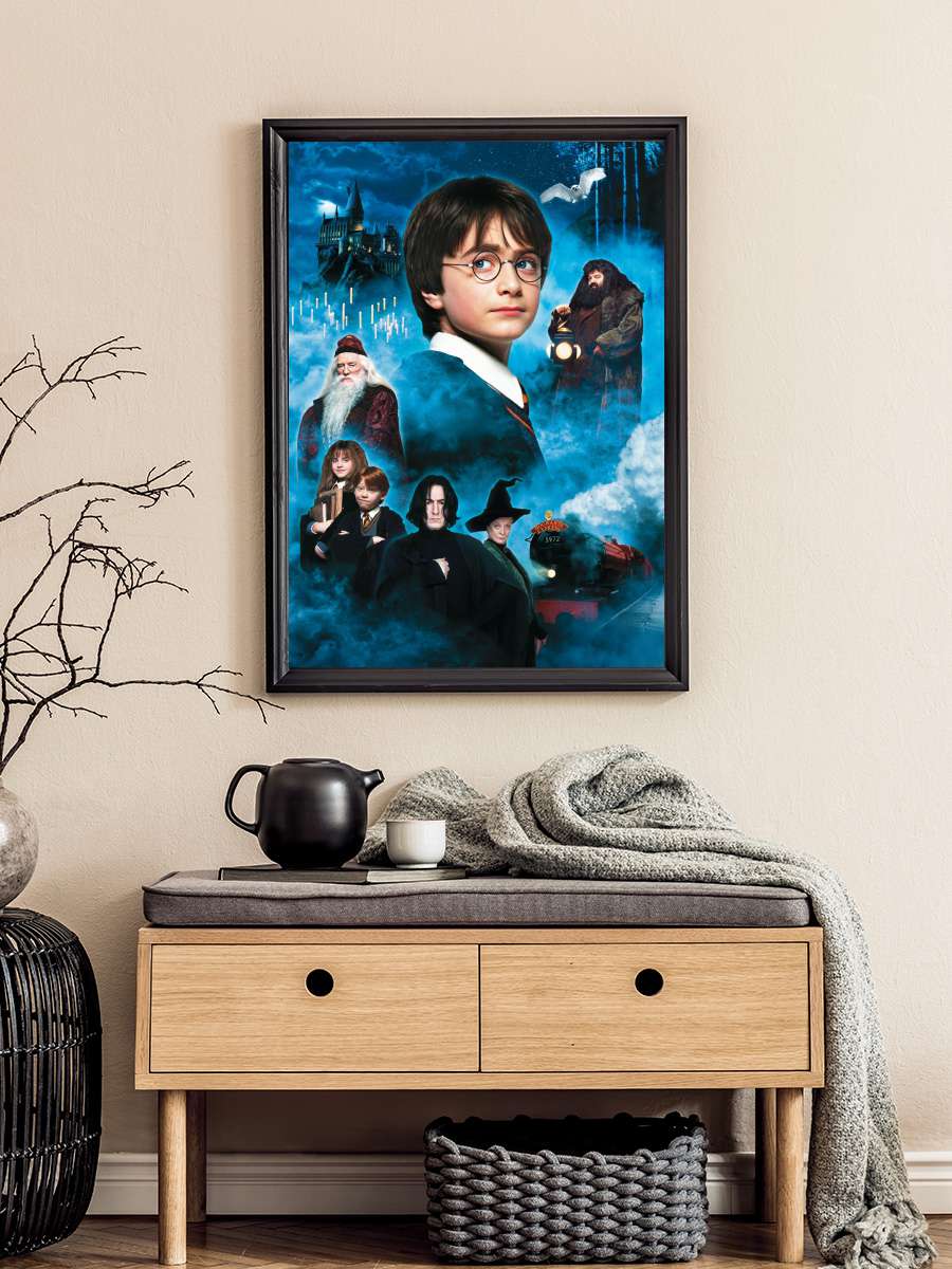 Harry Potter ve Felsefe Taşı - Harry Potter and the Philosopher's Stone Film Tablo Siyah Çerçeveli Film Poster Afiş Tablo