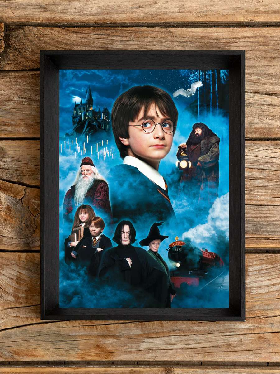 Harry Potter ve Felsefe Taşı - Harry Potter and the Philosopher's Stone Film Tablo Siyah Çerçeveli Film Poster Afiş Tablo