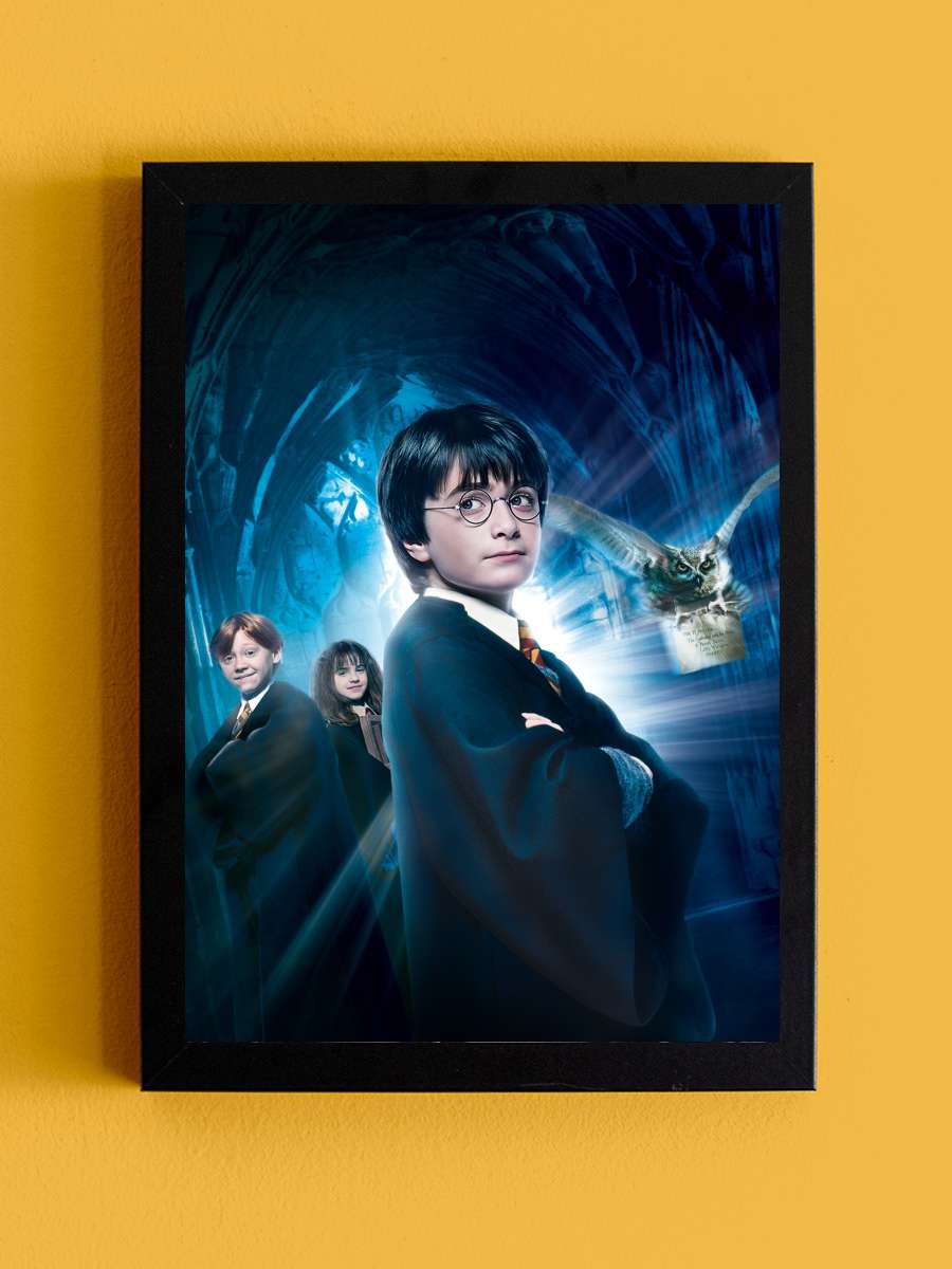 Harry Potter ve Felsefe Taşı - Harry Potter and the Philosopher's Stone Film Tablo Siyah Çerçeveli Film Poster Afiş Tablo