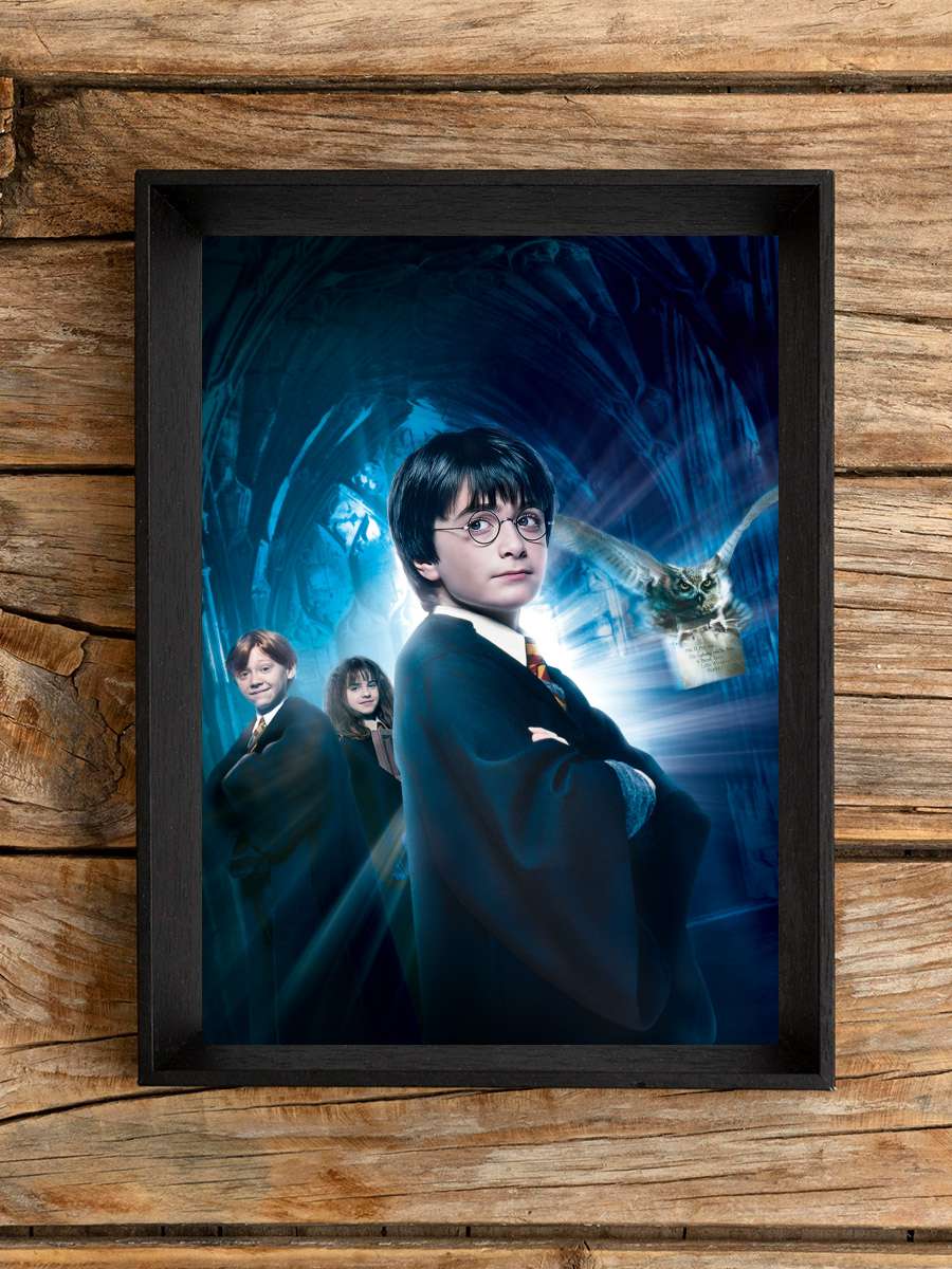 Harry Potter ve Felsefe Taşı - Harry Potter and the Philosopher's Stone Film Tablo Siyah Çerçeveli Film Poster Afiş Tablo