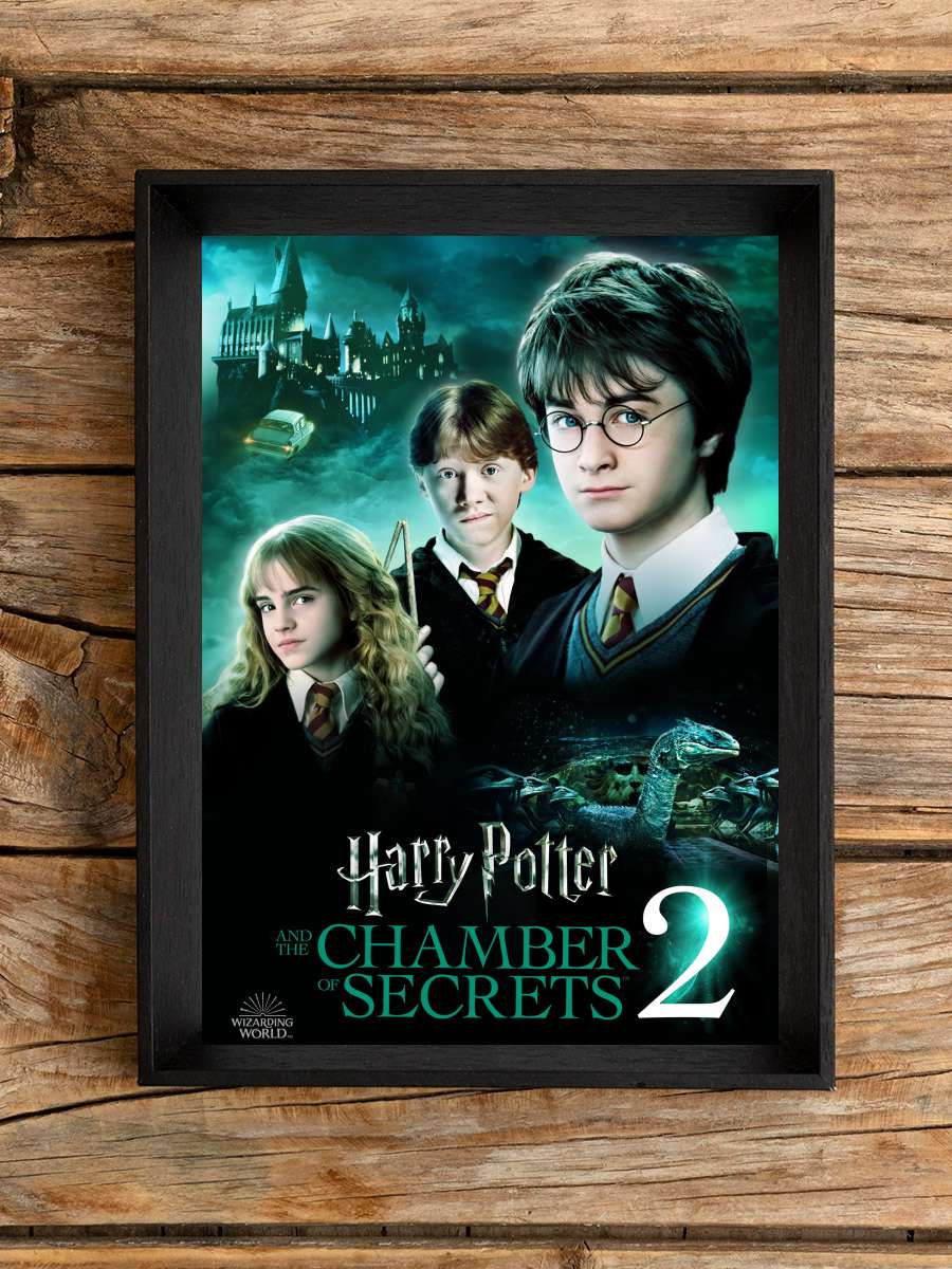 Harry Potter ve Sırlar Odası - Harry Potter and the Chamber of Secrets Film Tablo Siyah Çerçeveli Film Poster Afiş Tablo