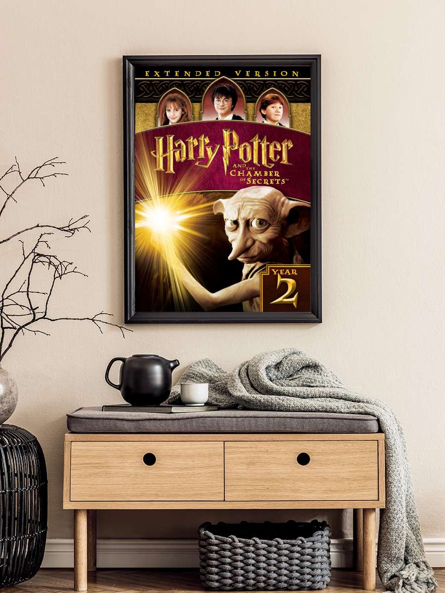 Harry Potter ve Sırlar Odası - Harry Potter and the Chamber of Secrets Film Tablo Siyah Çerçeveli Film Poster Afiş Tablo