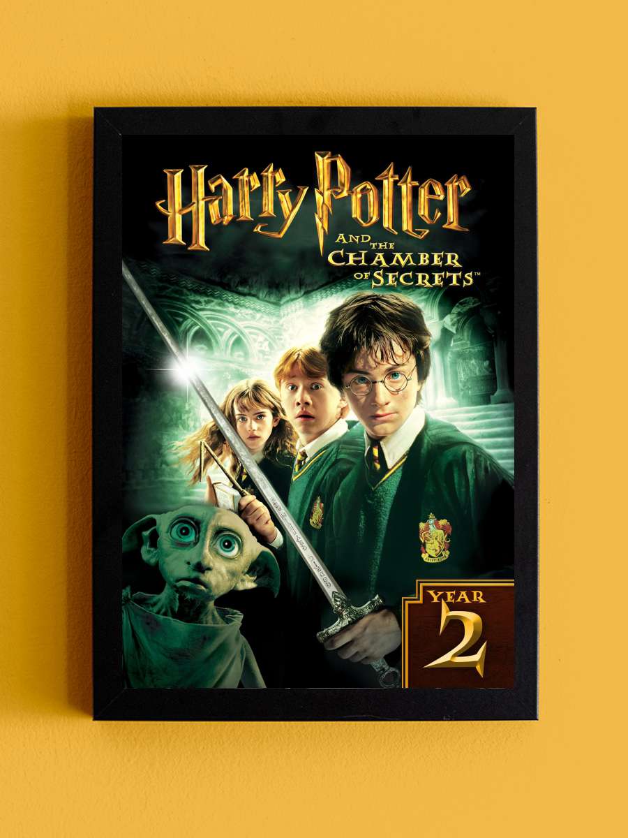 Harry Potter ve Sırlar Odası - Harry Potter and the Chamber of Secrets Film Tablo Siyah Çerçeveli Film Poster Afiş Tablo