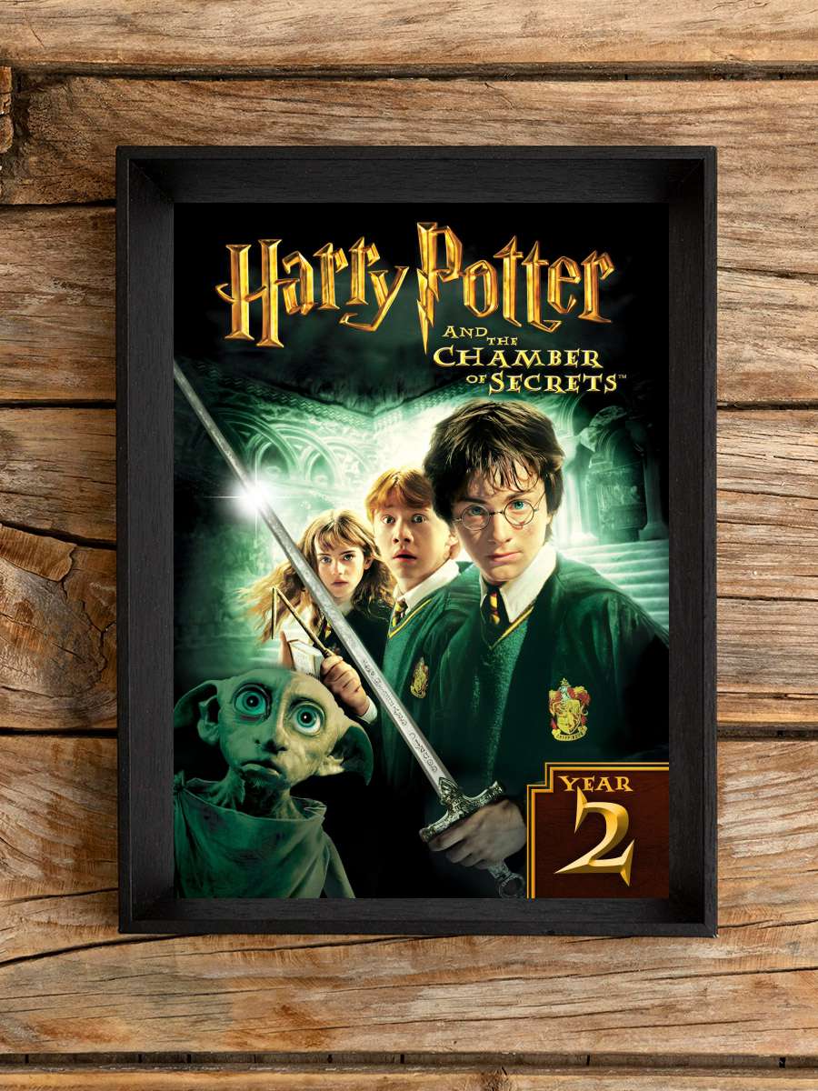 Harry Potter ve Sırlar Odası - Harry Potter and the Chamber of Secrets Film Tablo Siyah Çerçeveli Film Poster Afiş Tablo