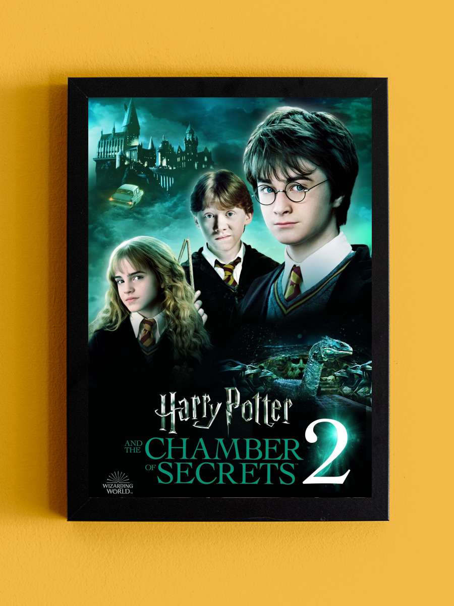 Harry Potter ve Sırlar Odası - Harry Potter and the Chamber of Secrets Film Tablo Siyah Çerçeveli Film Poster Afiş Tablo