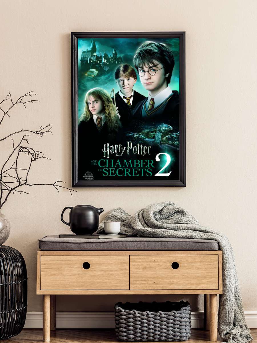 Harry Potter ve Sırlar Odası - Harry Potter and the Chamber of Secrets Film Tablo Siyah Çerçeveli Film Poster Afiş Tablo