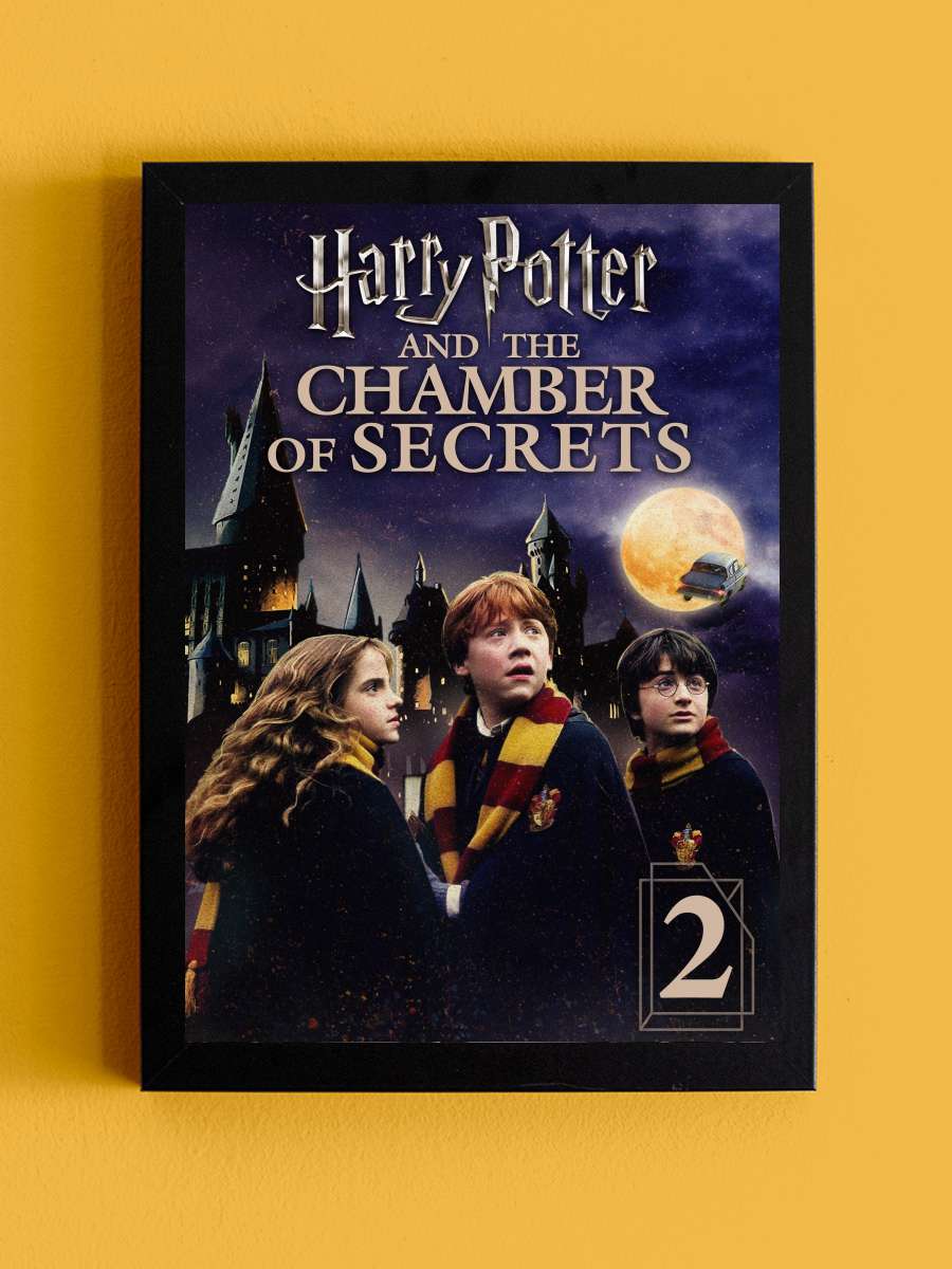 Harry Potter ve Sırlar Odası - Harry Potter and the Chamber of Secrets Film Tablo Siyah Çerçeveli Film Poster Afiş Tablo